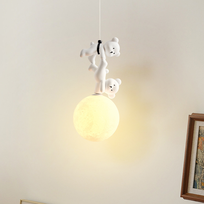 Baby Nursery Knobs - Bär Lampe Cartoon Kinderzimmer Nachttisch Pendel