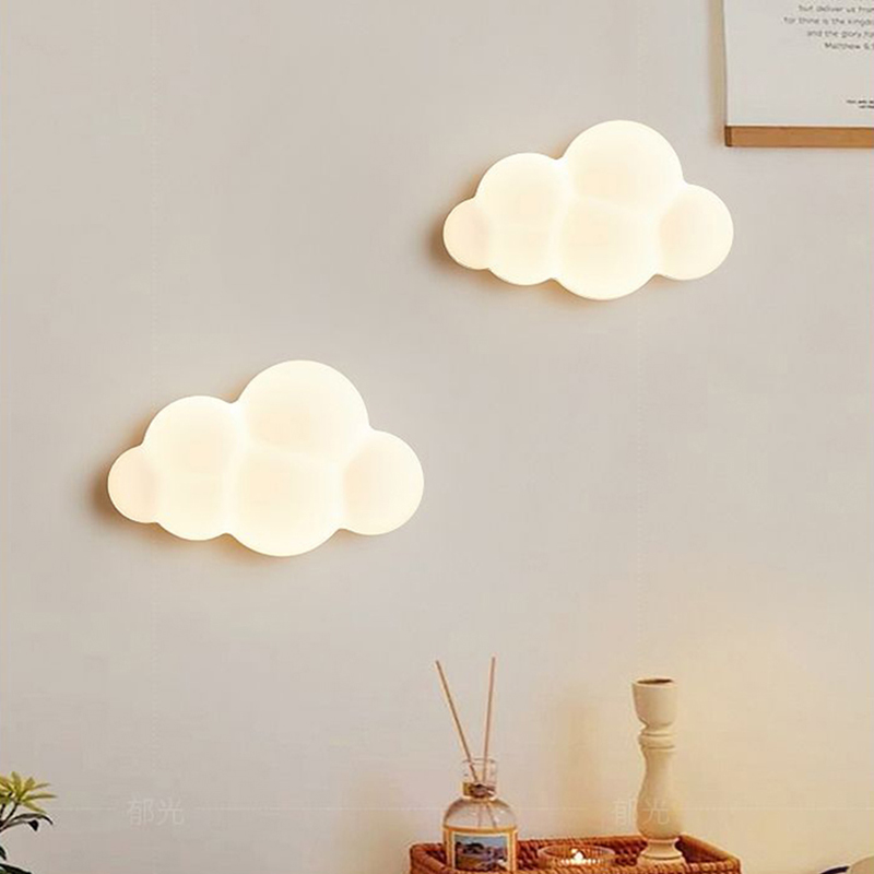 Baby Nursery Knobs - Weiße Wolke Wandlampen für Kinderzimmer Kinderzimmer