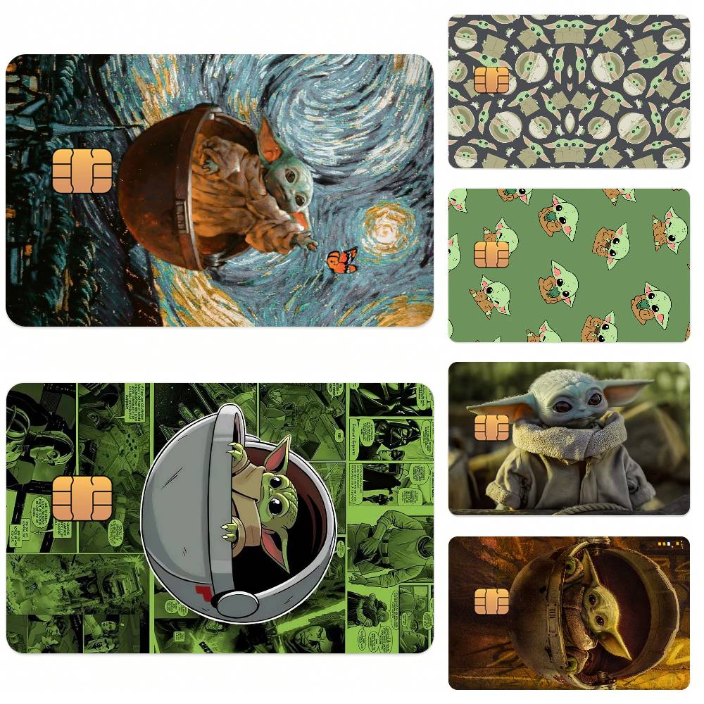 Baby Yoda Nursery Decor - S-Star Wars Baby Yoda Kreditkarten-Skin-Aufkleber für