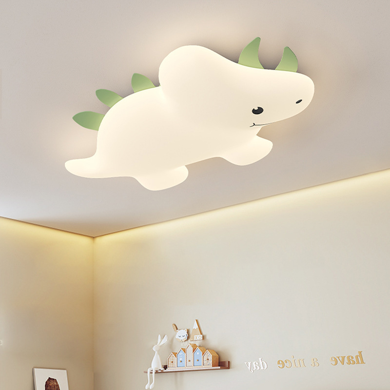 Baby Nursery Knobs - Dinosaurier-Deckenleuchte, Tyrannosaurus, Triceratops-Lampe, niedlich, warm, Kinderzimmer,
