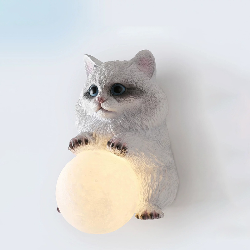 Baby Nursery Knobs - Muppet Katze Mond Wandleuchten Kinderzimmerlampe Warme