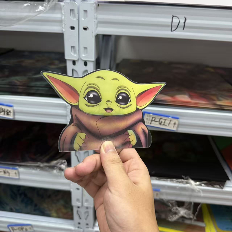 Baby Yoda Nursery Decor - Anime Cartoon Baby Yoda 3D Motion