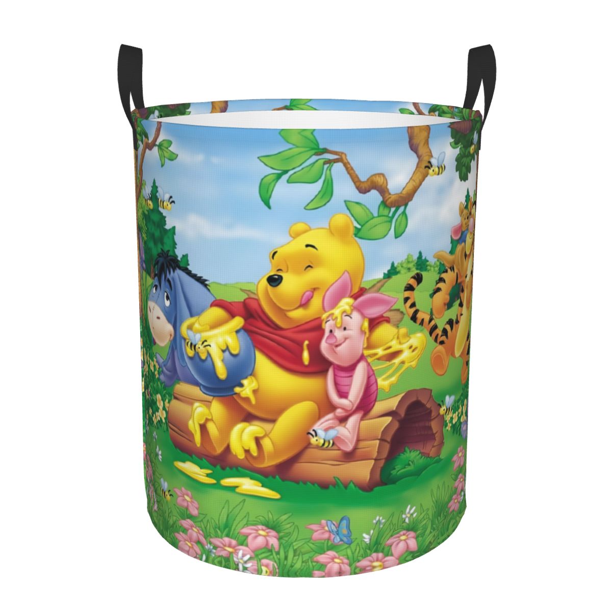 Baby Nursery Winnie The Pooh - Cartoon Winnie The Pooh Wäschekorb, zusammenklappbar,