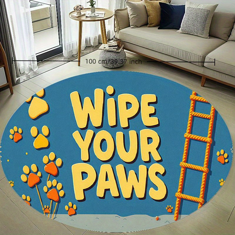 Runder Pfoten-Teppich für Kind – Baby Nursery Animal Theme Bewertung und Preis