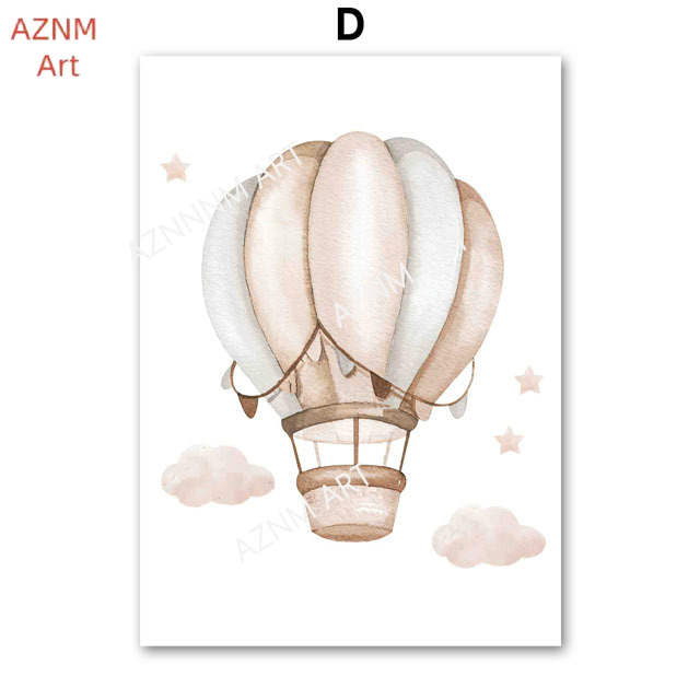 Elefanten-Ballon, Regenbogen,  – Baby Nursery Prints Bewertung und Preis