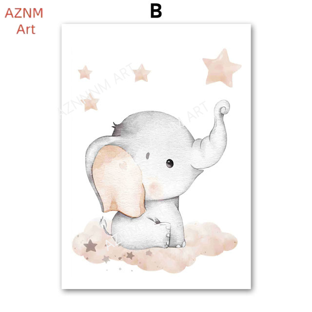 Elefanten-Ballon, Regenbogen,  – Baby Nursery Prints Bewertung und Preis