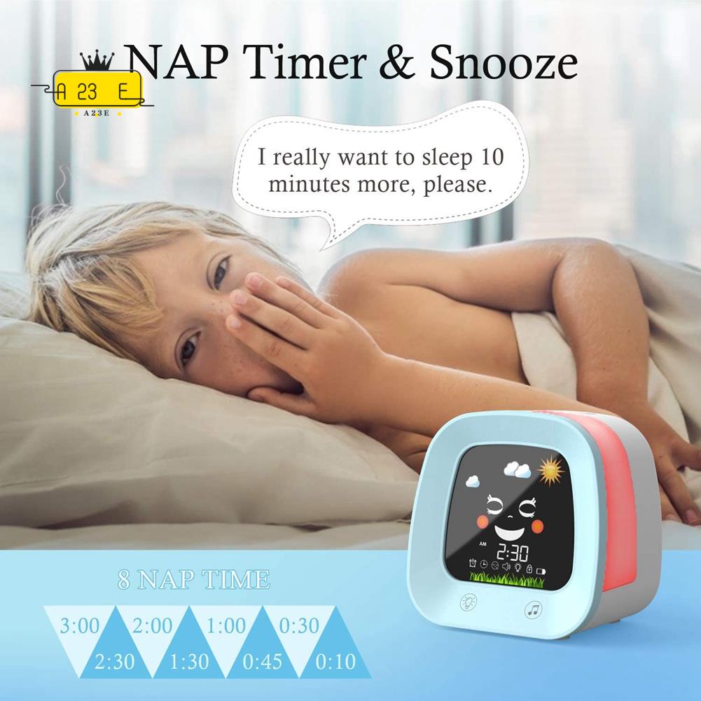 A23E-1 Kinderwecker, Schlaftra – Sound Sleep Trainer Clock Bewertung und Preis