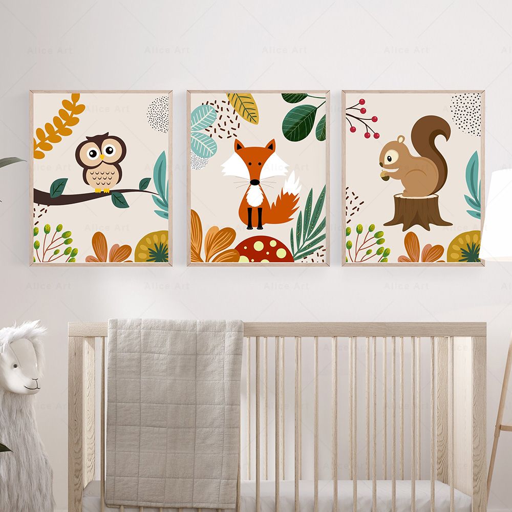 Boho Affe Löwe Giraffe Vogel Z – Baby Nursery Prints Bewertung und Preis