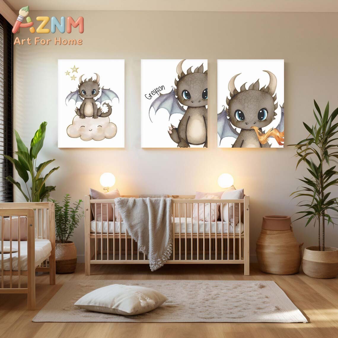 AZNM Niedlicher Baby-Drache Le – Baby Nursery Prints Bewertung und Preis