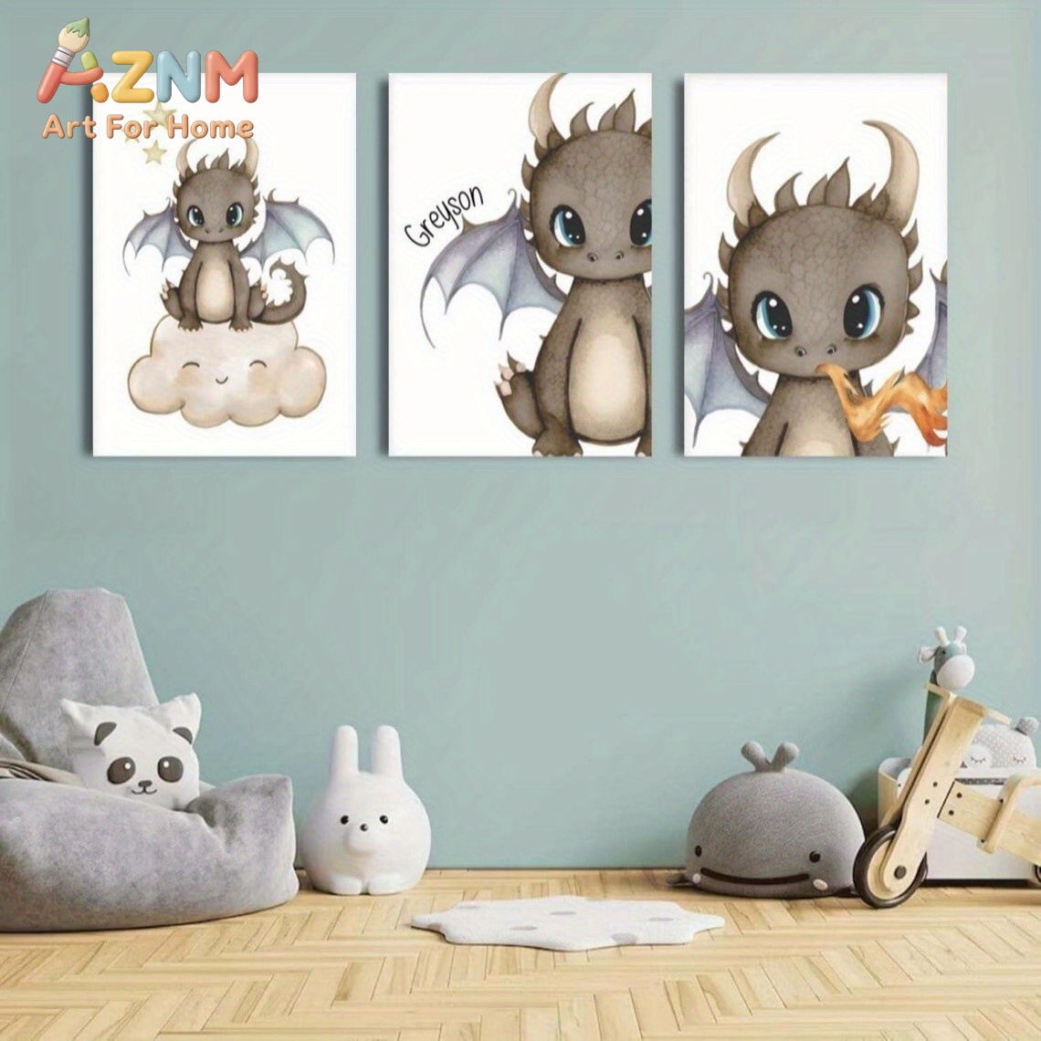 AZNM Niedlicher Baby-Drache Le – Baby Nursery Prints Bewertung und Preis