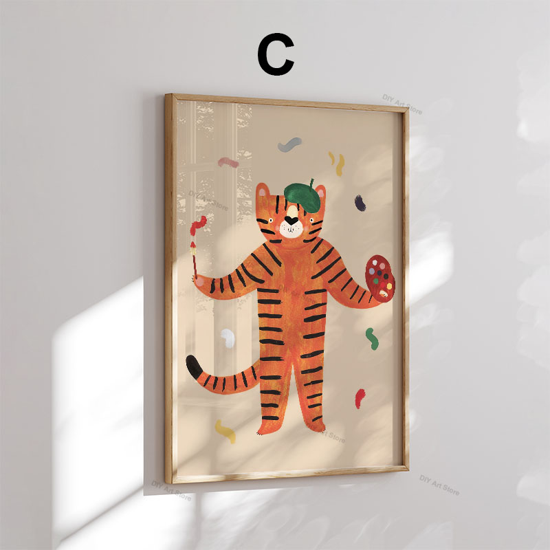 Lustige Cartoon-Tier Kinderzim – Baby Nursery Prints Bewertung und Preis