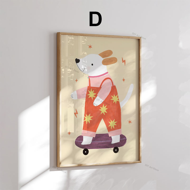 Lustige Cartoon-Tier Kinderzim – Baby Nursery Prints Bewertung und Preis