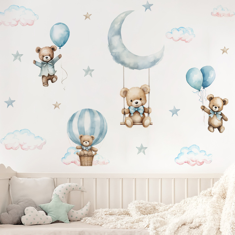 Aquarell Bär Heißluftballon Wo – Baby Nursery Furniture Bewertung und Preis