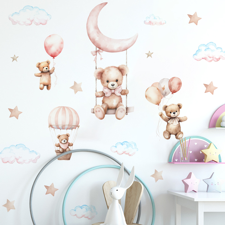 Aquarell Bär Heißluftballon Wo – Baby Nursery Furniture Bewertung und Preis