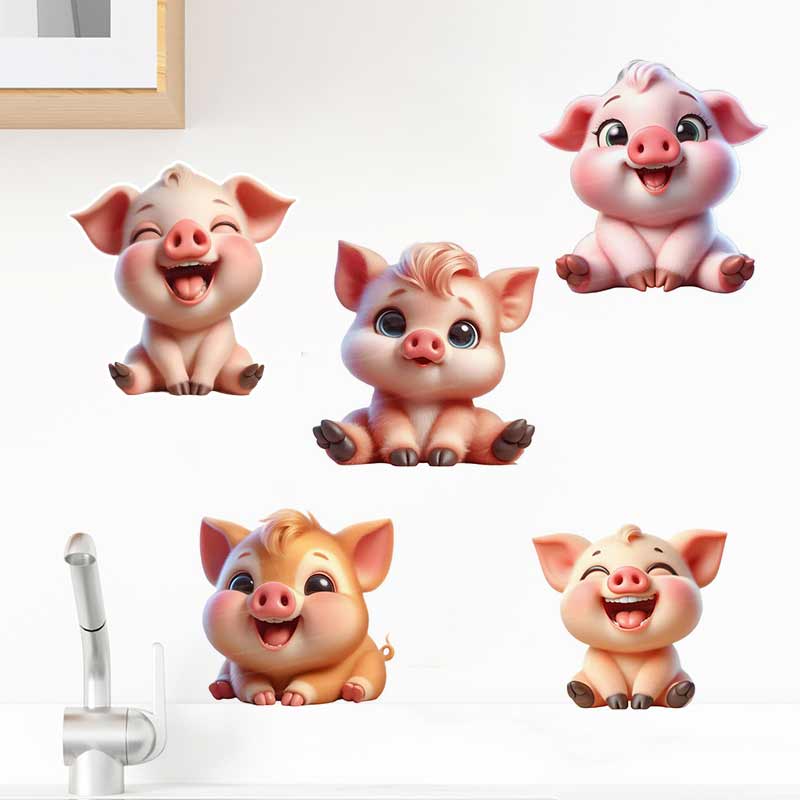 Niedlicher Schweinchen-Wandauf – Baby Nursery Mural Wallpaper Bewertung und Preis