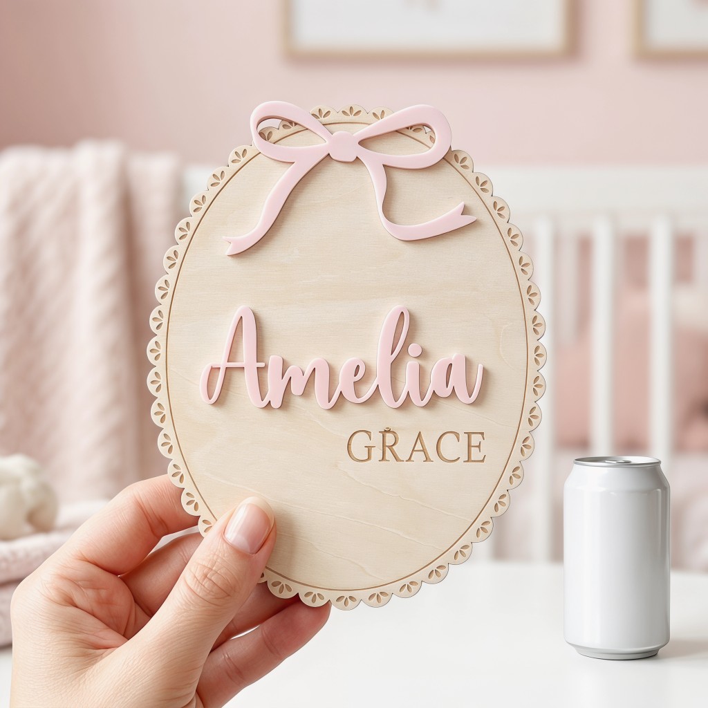 1 Stück Personalisierte Holz-N – Baby Nursery Room Bewertung und Preis