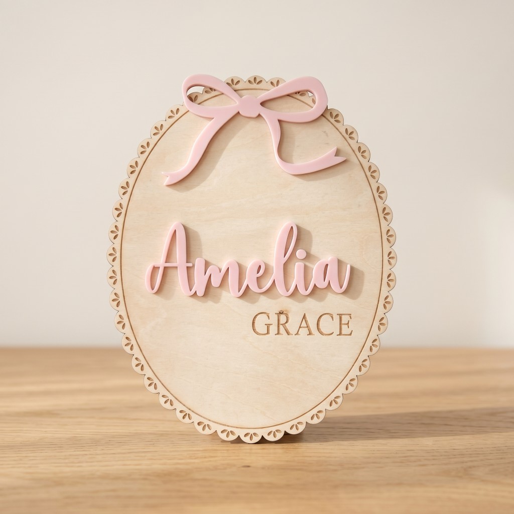 1 Stück Personalisierte Holz-N – Baby Nursery Room Bewertung und Preis