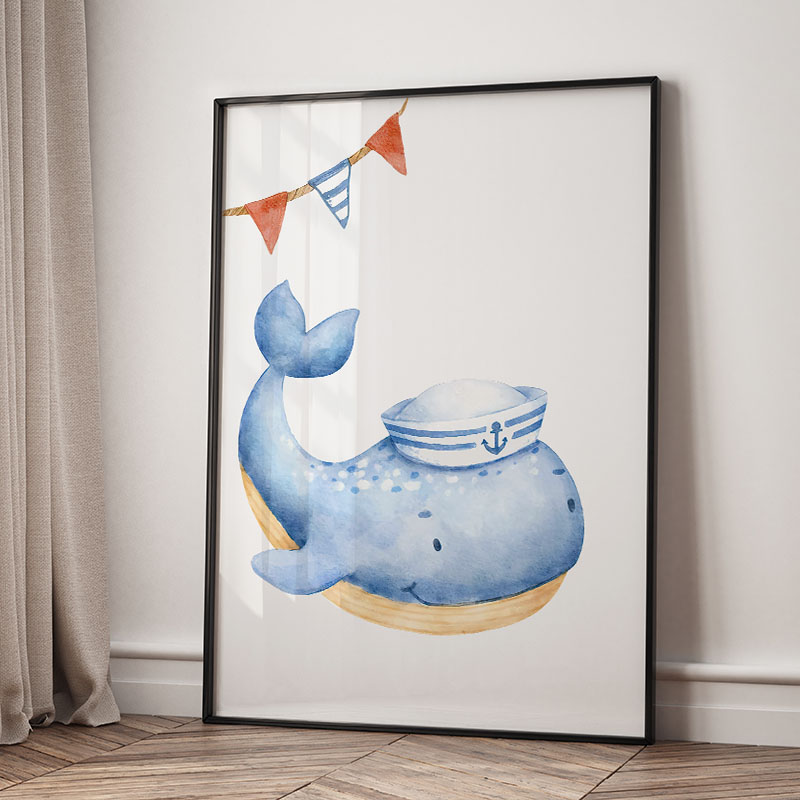 Bär, Wal, Segelboot, Leuchttur – Baby Nursery Prints Bewertung und Preis