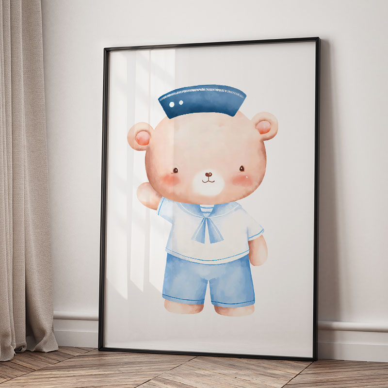 Bär, Wal, Segelboot, Leuchttur – Baby Nursery Prints Bewertung und Preis