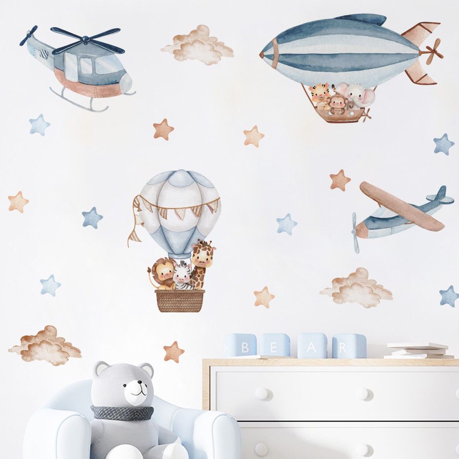 Aquarell Tiere Heißluftballon  – Baby Nursery Furniture Bewertung und Preis