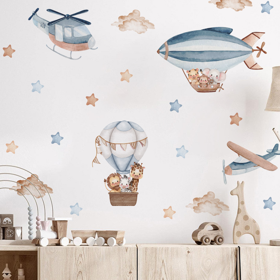 Aquarell Tiere Heißluftballon  – Baby Nursery Furniture Bewertung und Preis
