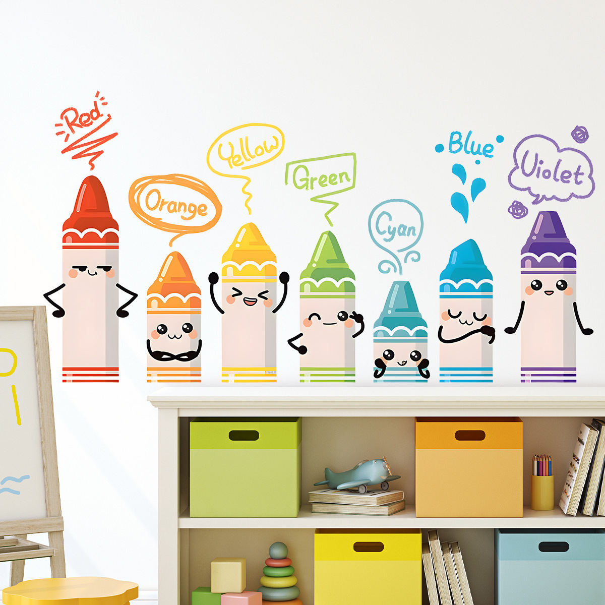 Cartoon süße bunte Kreide Must – Baby Nursery Furniture Bewertung und Preis