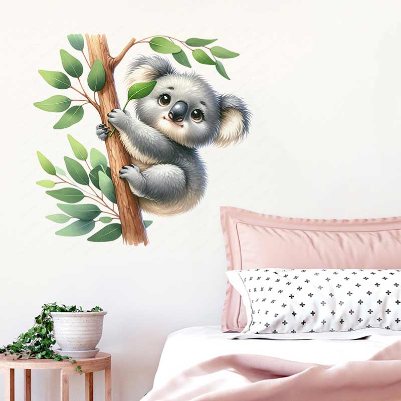 Niedlicher Koala-Wandaufkleber – Baby Nursery Mural Wallpaper Bewertung und Preis