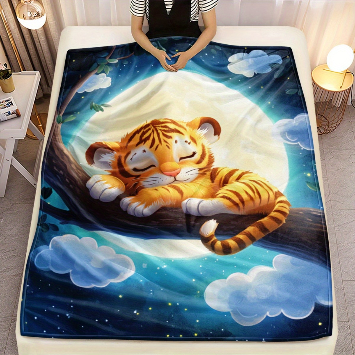 Niedlicher schlafender Tiger a – Baby Nursery Animal Theme Bewertung und Preis