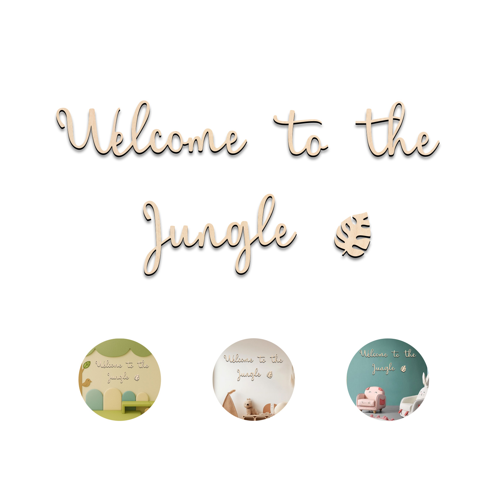 Willkommen im Dschungel-Holzsc – Baby Nursery Animal Theme Bewertung und Preis
