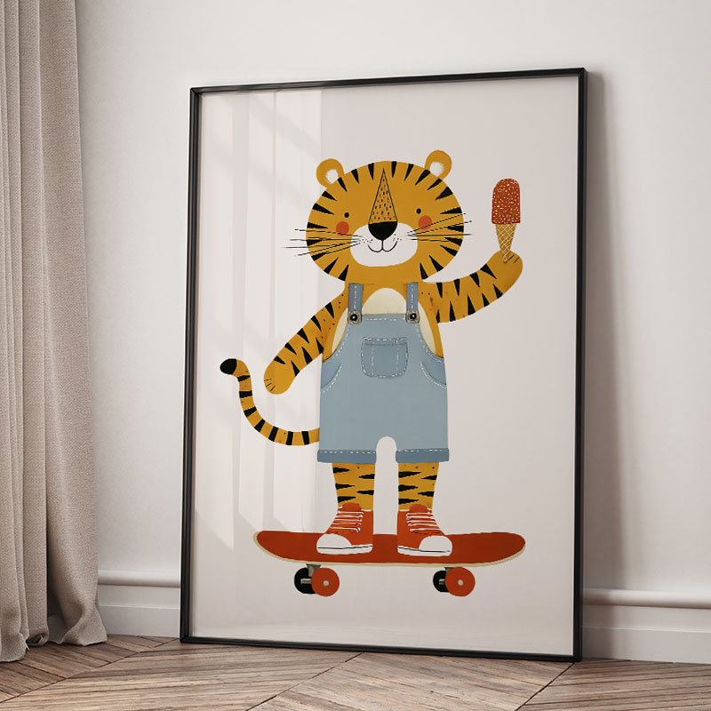 Lustige Cartoon-Tier Auto Ball – Baby Nursery Prints Bewertung und Preis