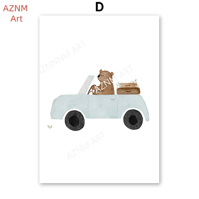 Niedliche Boho-Bären, Krane, B – Baby Nursery Prints Bewertung und Preis