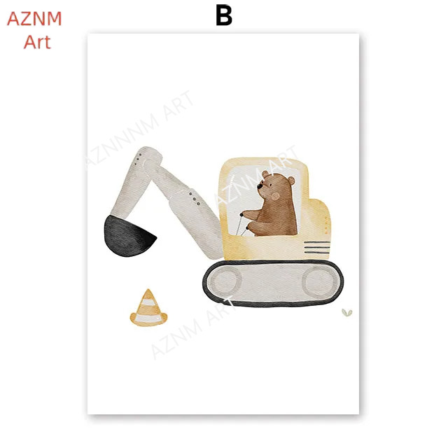 Niedliche Boho-Bären, Krane, B – Baby Nursery Prints Bewertung und Preis