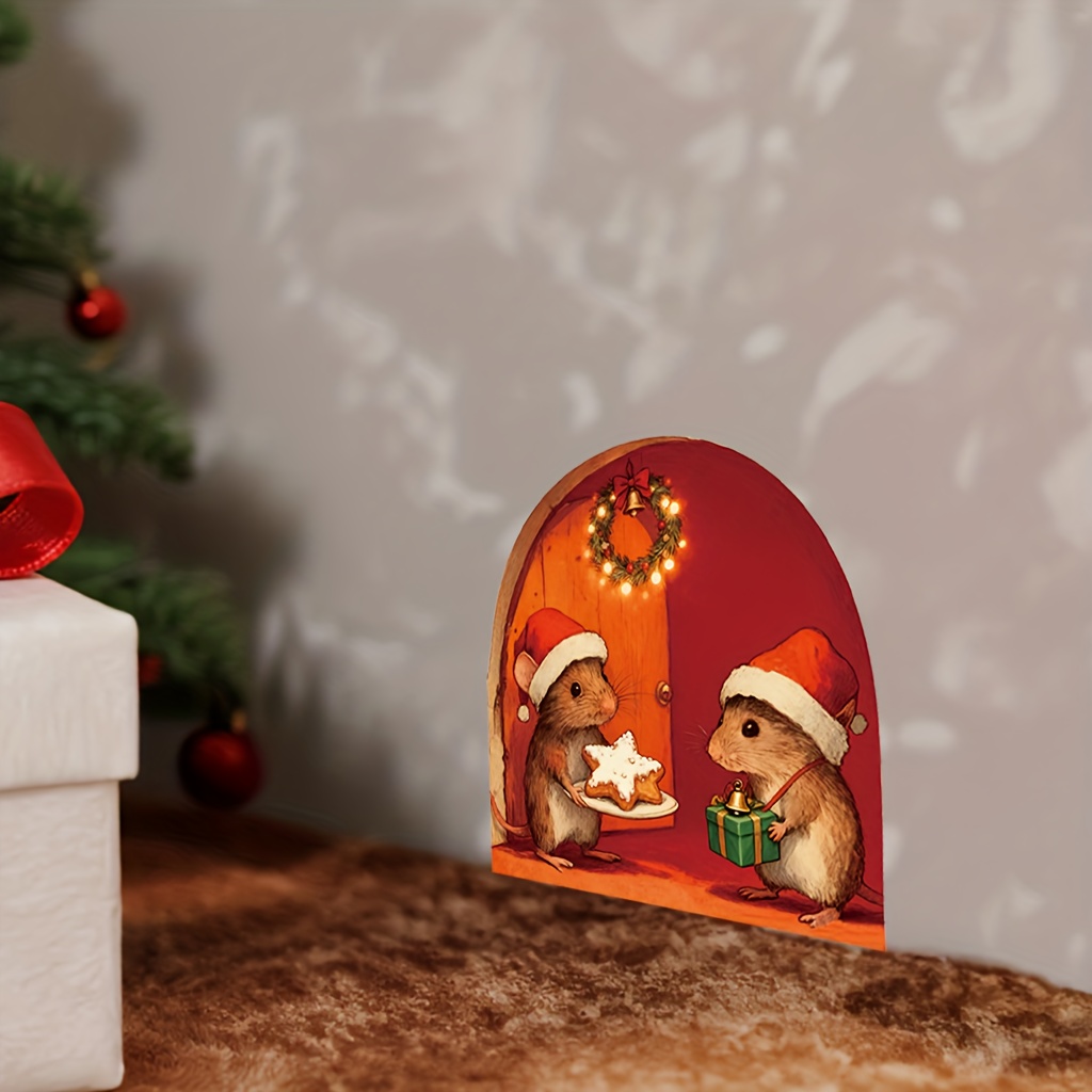Festlicher Weihnachts-Mäuseloc – Baby Nursery Mural Wallpaper Bewertung und Preis